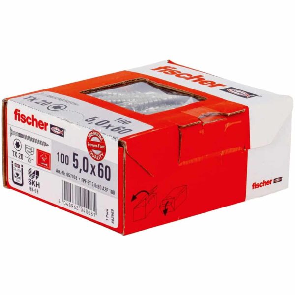 Power-Fast Vijak ST 5,0X60 A2P 100 - Slika 2