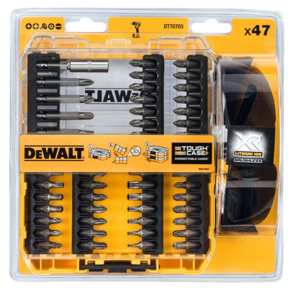 DEWALT 47-DIJELNI SET BIT NASTAVAKA+ZAŠTITNE NAOČALE 5035048503713