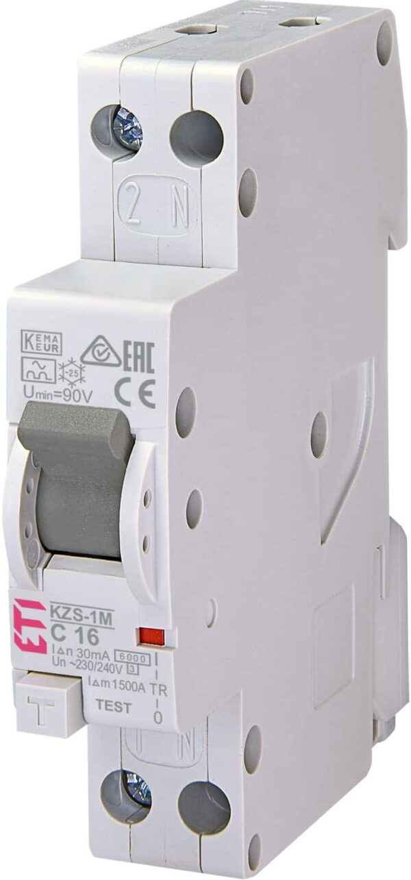 ETI KZS-1M 1p+N A C16/0.03 6kA