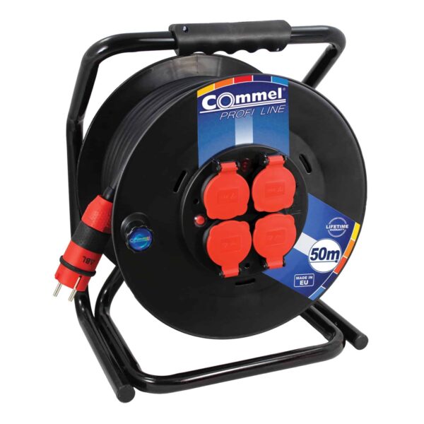 Commel Kabelska motalica na PVC bubnju 300 mm, monofazna, 16 A 250 V ~ 3500 W IP44