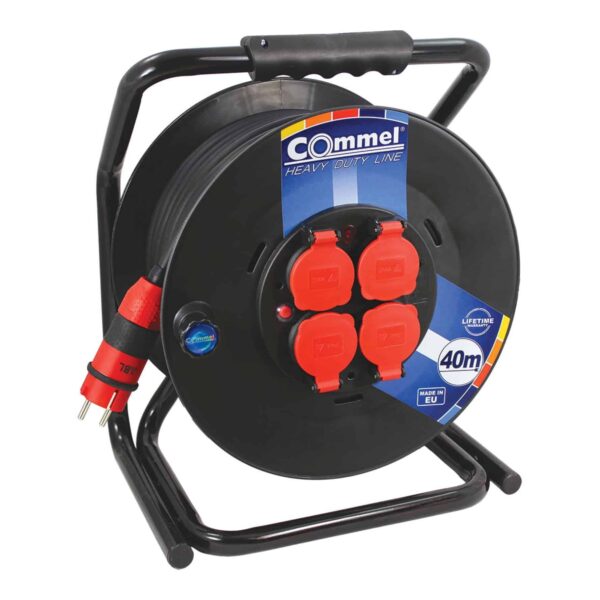 Commel Kabelska motalica na PVC bubnju 300 mm, monofazna, 16 A 250 V ~ 3500 W IP44