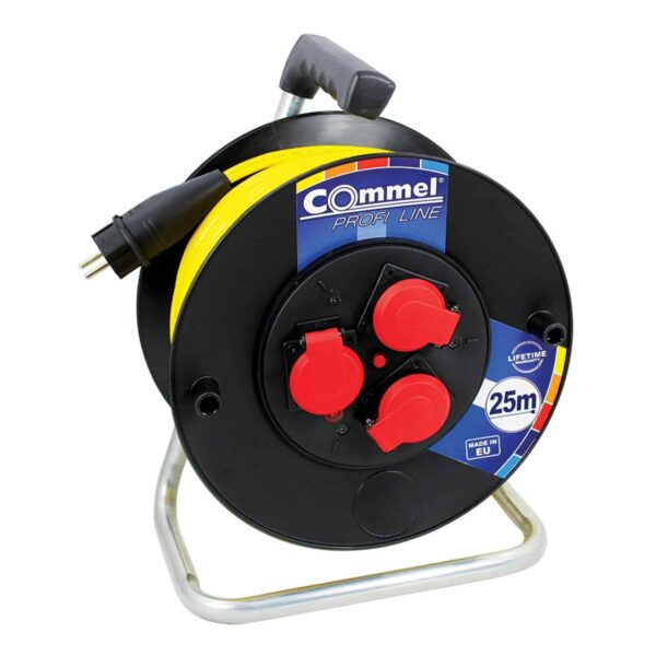 Commel Kabelska motalica na PVC bubnju 280 mm, monofazna, 16 A 250 V ~ 3500 W IP44