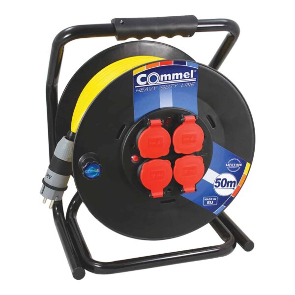 Commel Kabelska motalica na PVC bubnju 300 mm, monofazna, 16 A 250 V ~ 3500 W IP44