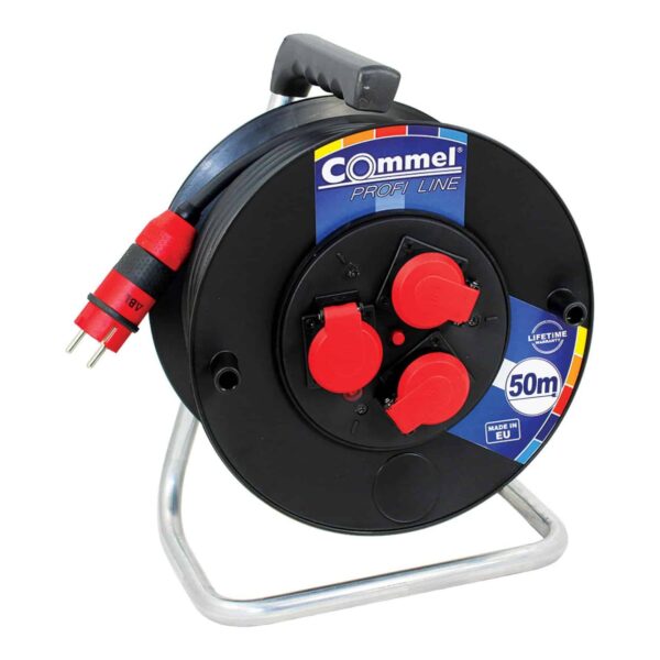 Commel Kabelska motalica na PVC bubnju 280 mm, monofazna, 16 A 250 V ~ 3500 W IP44