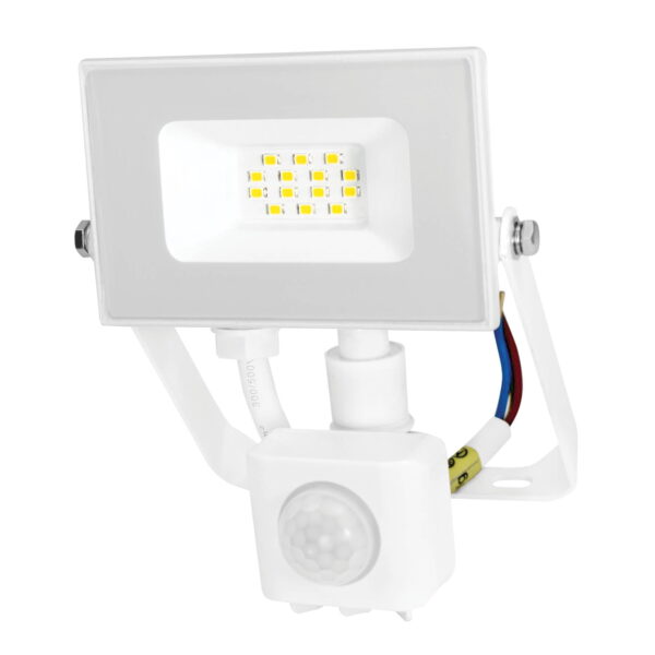 Commel LED reflektor 10 W s detektorom pokreta, 4000 K (neutralnoo bijela boja svjetla), 800 lm, IP44, 30 000 h, bijeli