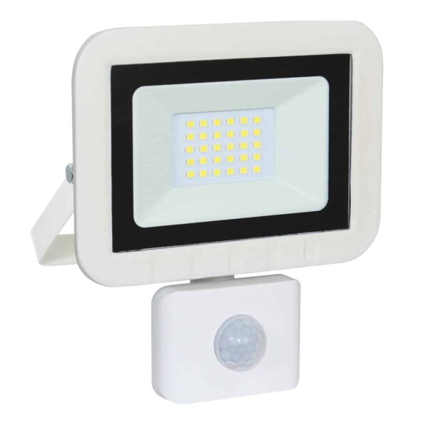 Commel LED reflektor 20 W s detektorom pokreta, 6500 K (hladno bijela boja svjetla), 1400 lm, PF>0.9, IP44, 25 000 h, bijeli