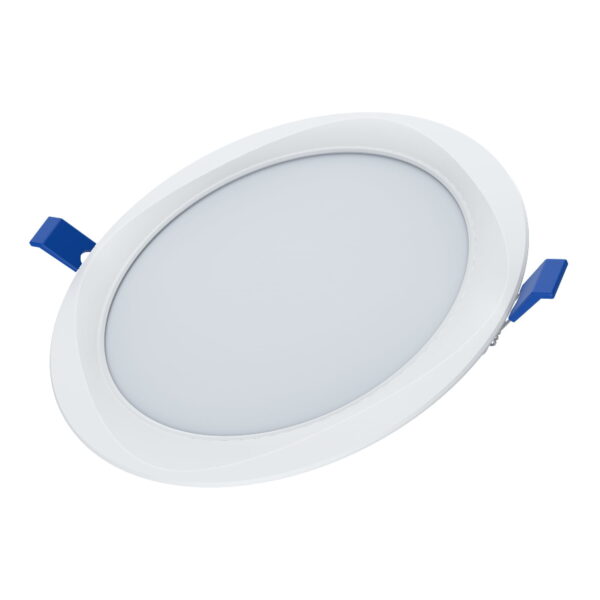 Commel LED panel 18 W, okrugli, ugradna montaža, 4000 K (neutralno bijela boja svjetla), 1440 lm, 25.000 h, promjer svjetiljke: 225 mm, promjer otvora za montažu: 206 mm, materijal: PC, 220-240 V~ 50-60 Hz