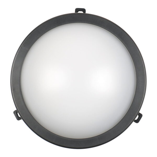 Commel LED svjetiljka 12W, okrugla, 780 lm, 4000 K (neutralno bijela boja svjetla), RA>80, 30 000 h, IP54, 220-240 V~ 50 Hz, crna