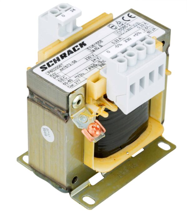 Transformator, upravljački, 1-fazni, 230/024V, 63VA IP00